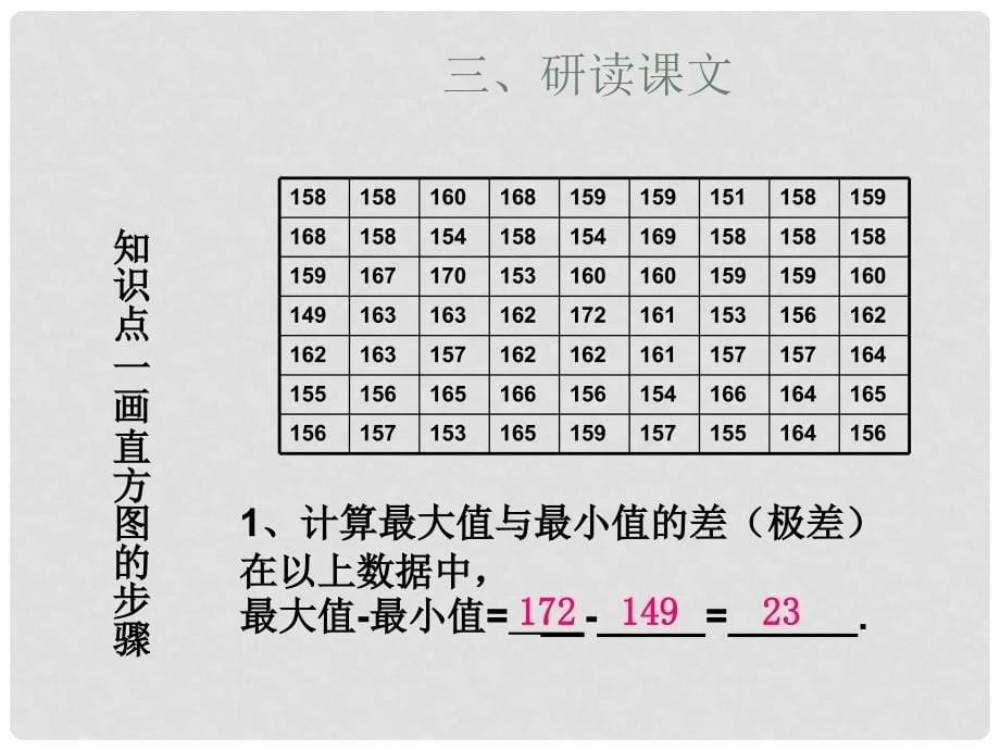 河北省承德市平泉县四海中学七年级数学下册 10.2 直方图课件2 （新版）新人教版_第5页