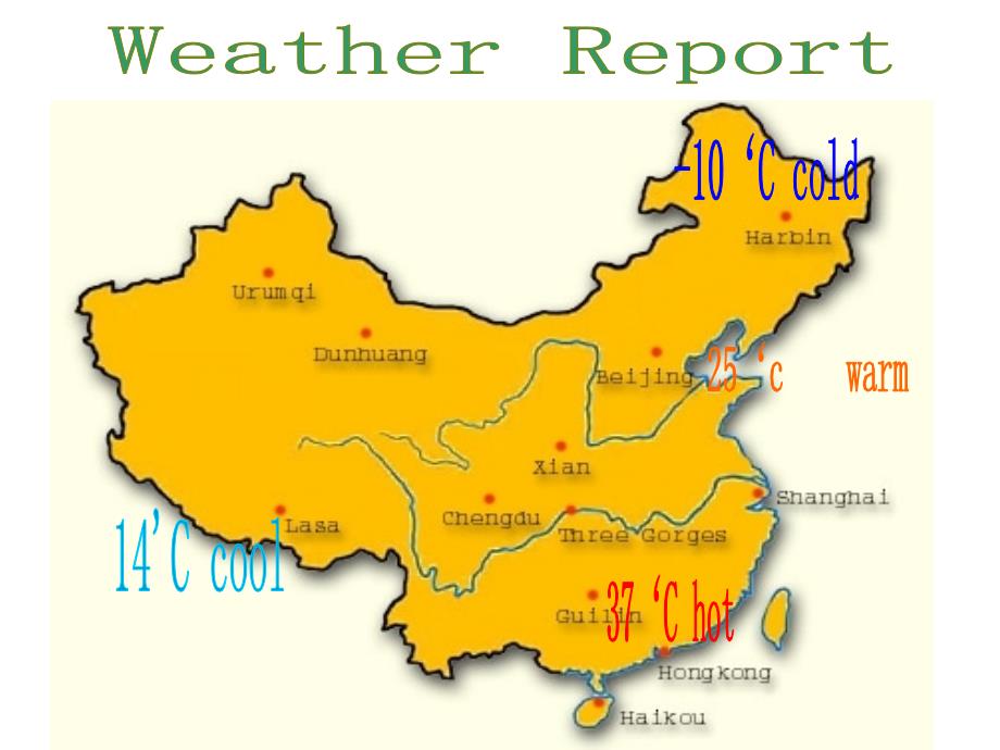 新PEP小学英语四年级下册Unit 3 Weather PartA课件_第4页