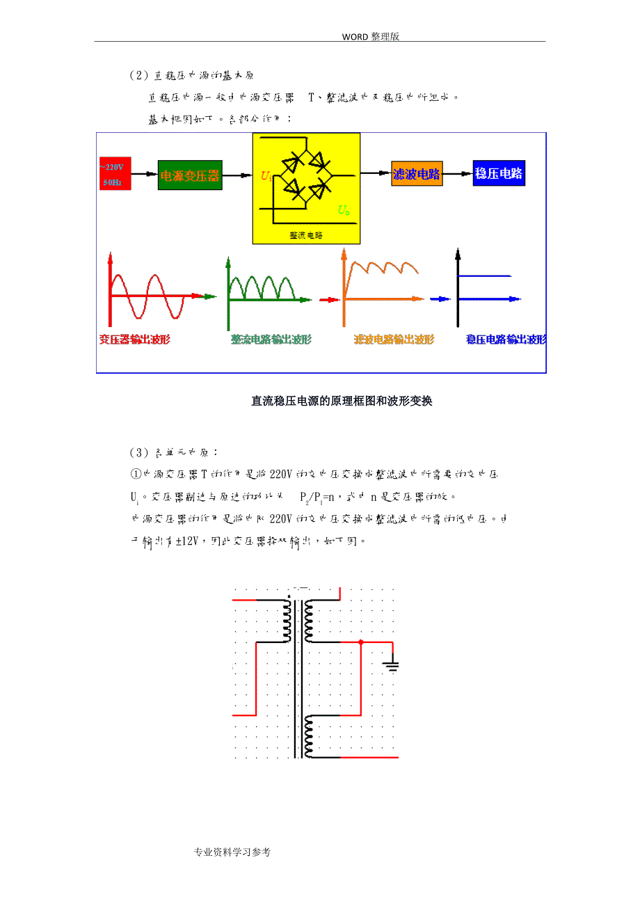 直流稳压电源实验报告模拟电子技术_第4页