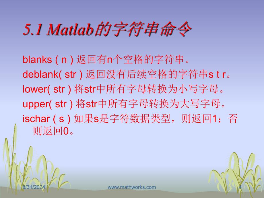 五章节Matlab字符串和多项式_第4页