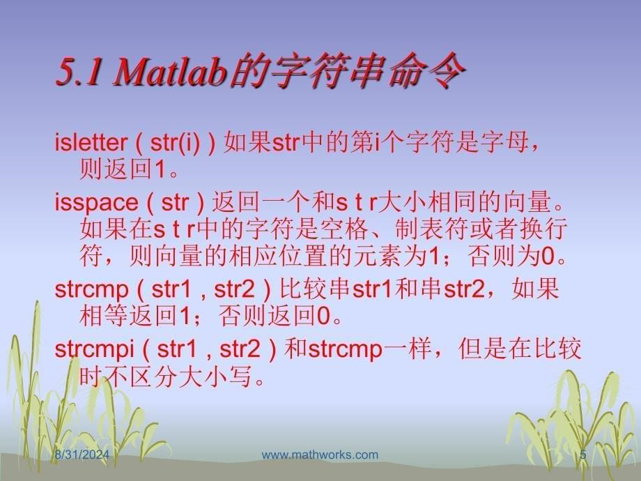 五章节Matlab字符串和多项式_第5页