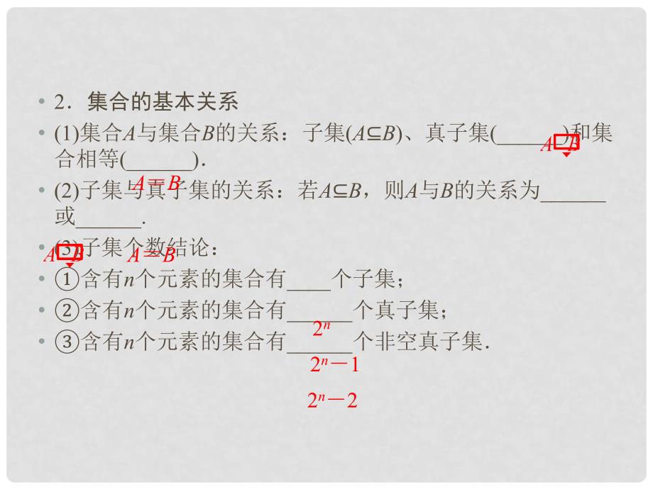 高中数学 模块复习 第1课 集合课件 新人教A版必修1_第4页