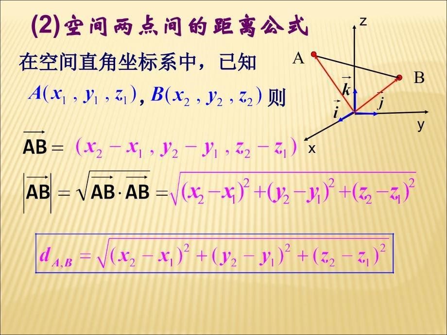 空间向量的坐标运算3课时课件_第5页