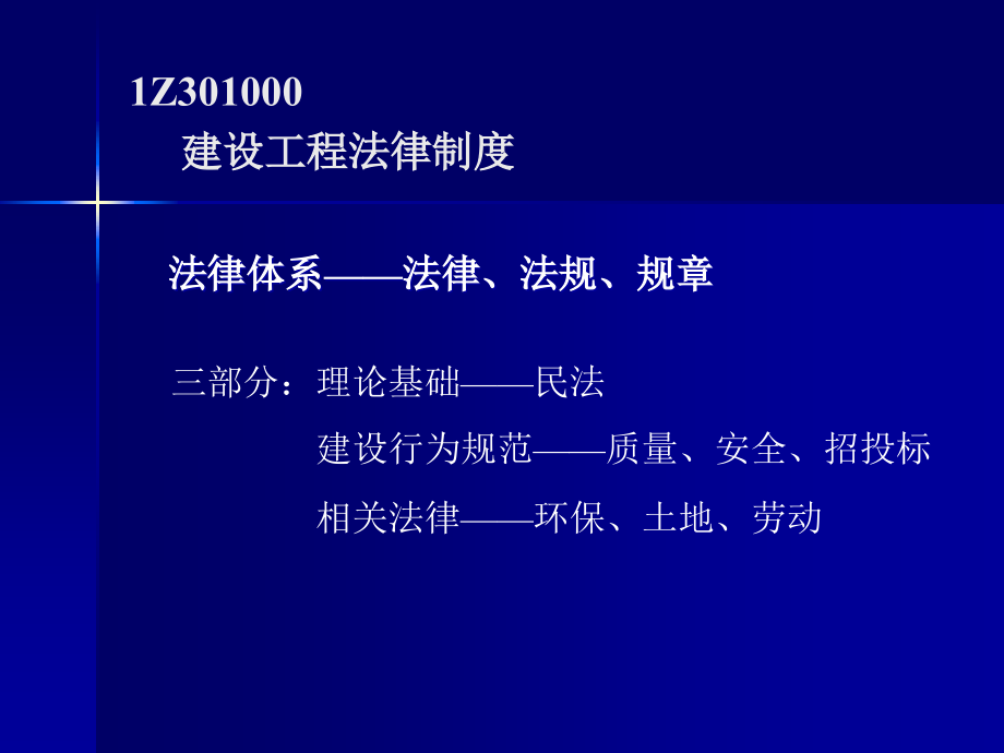 全国一级建造师执业资格考试培训：建设工程法规及相关知识_第3页