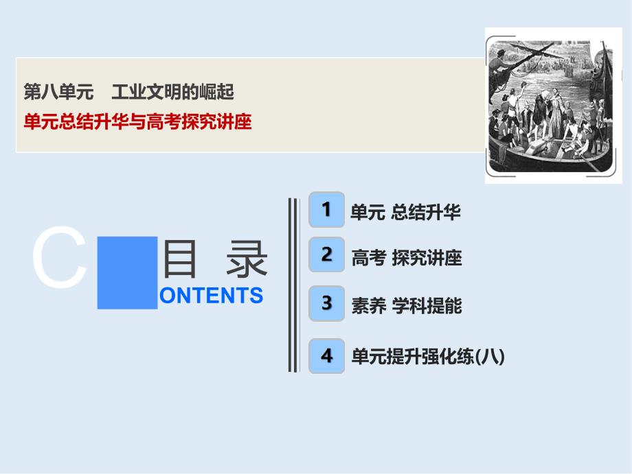 一轮优化探究历史岳麓版课件：第八单元 单元总结升华与高考探究讲座_第1页