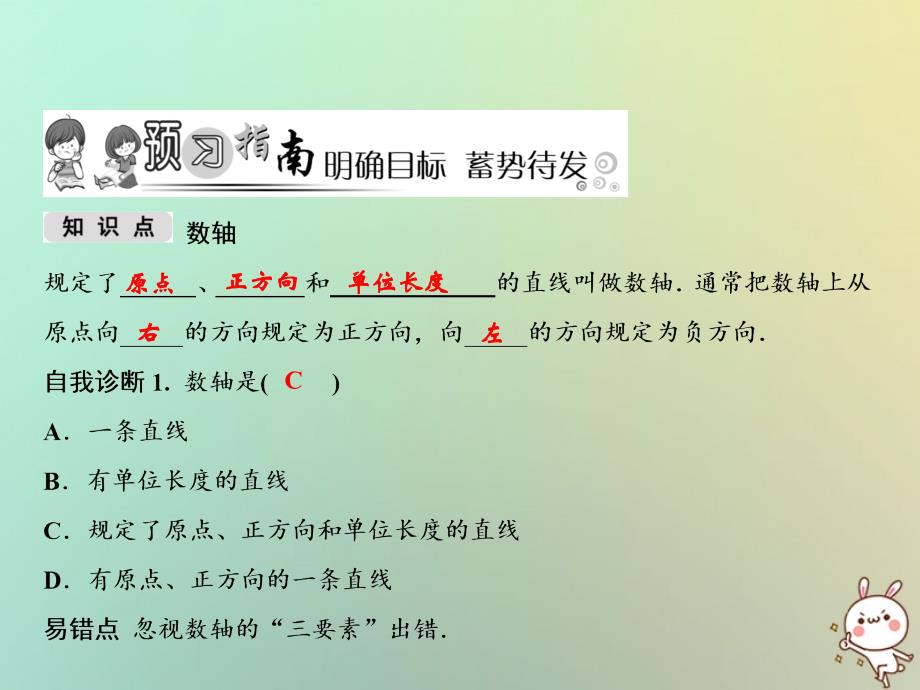 七年级数学上册 第1章 有理数 1.2 数轴、相反数与绝对值 1.2.1 数轴 （新版）湘教版_第2页