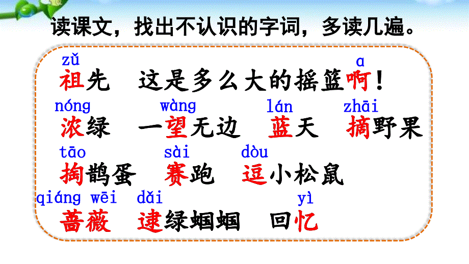 小学语文部编本二年级下册祖先的摇篮课件_第4页