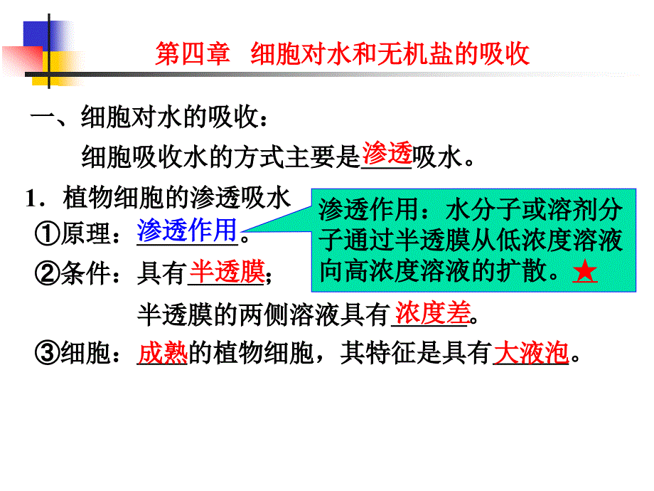 细胞的新陈代谢-水和无机盐的吸收_第4页