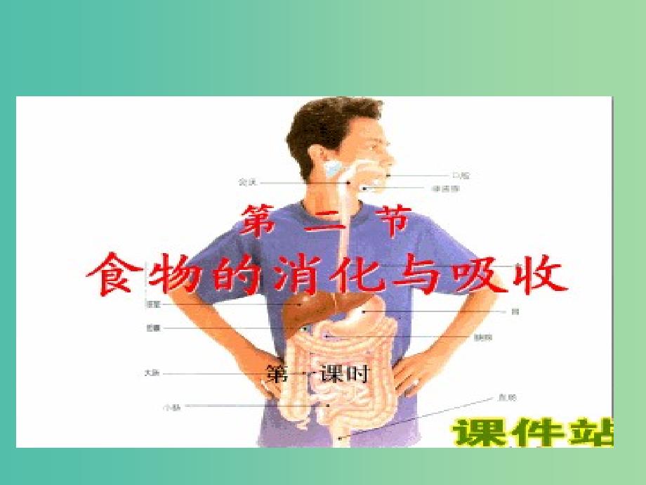 七年级生物下册 3.1.2 消化和吸收课件（1）（新版）济南版.ppt_第1页