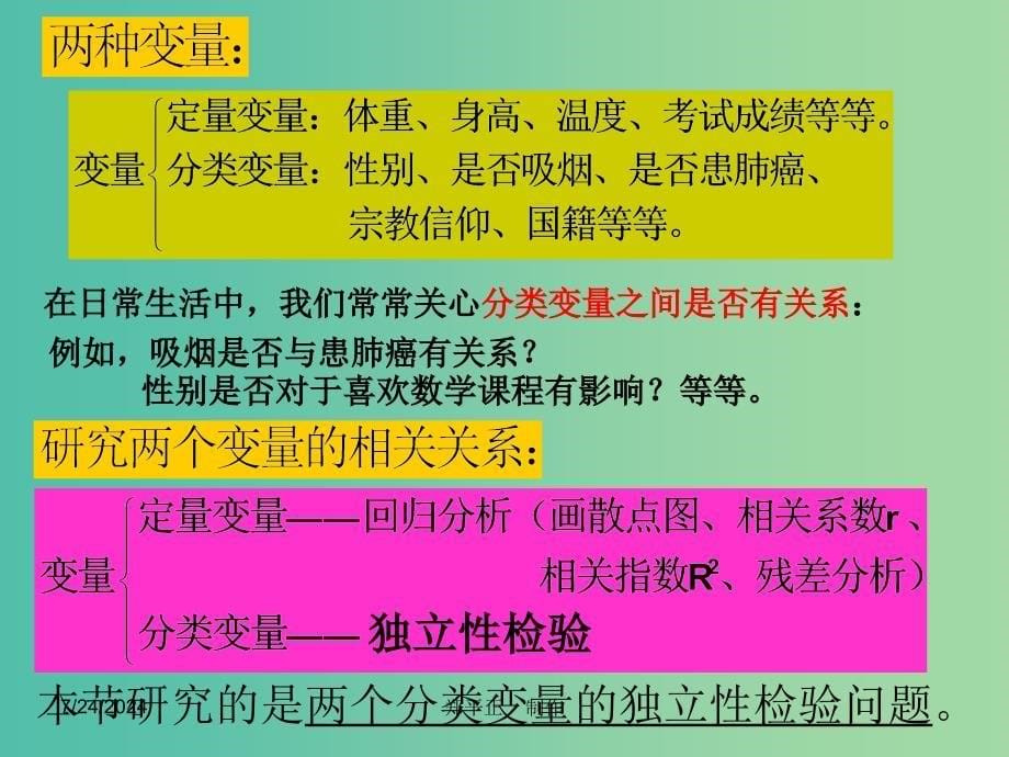 高中数学 1.2独立性检验的思想及应用（一）课件 新人教A版选修1-2.ppt_第5页