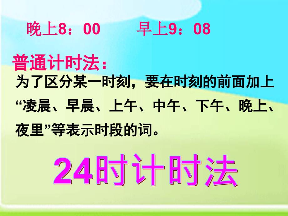 三年级数学下册《24时计时法》PPT课件人教新课标)(2)_第3页