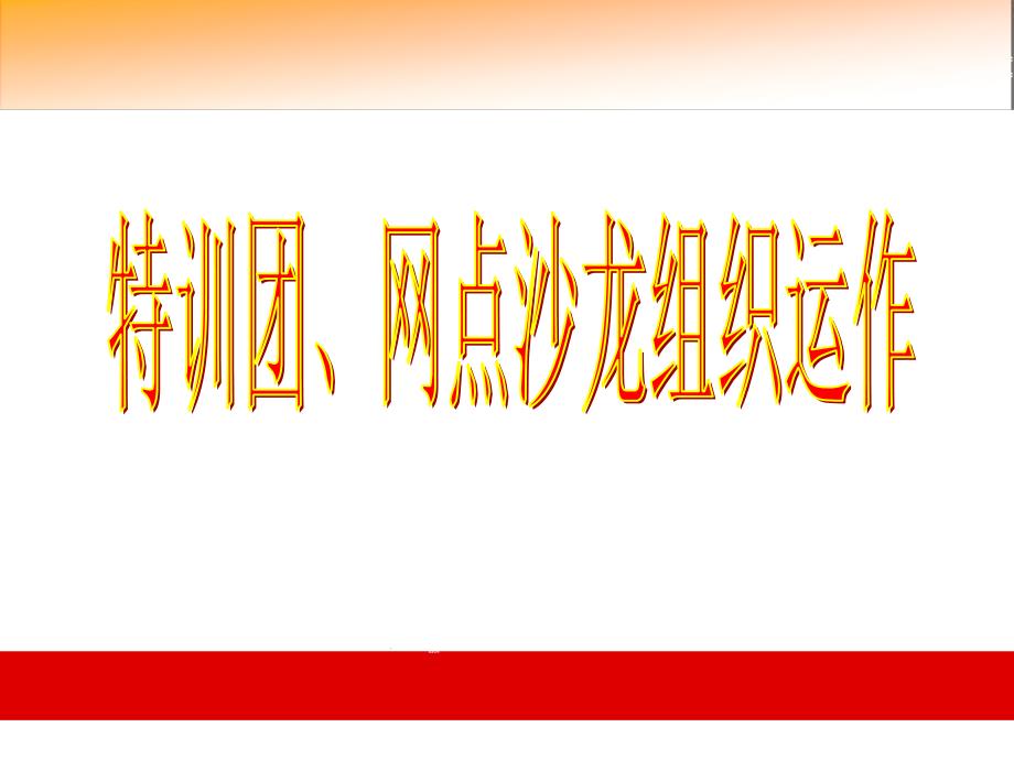 银行保险特训团网点沙龙动作要领介绍_第1页