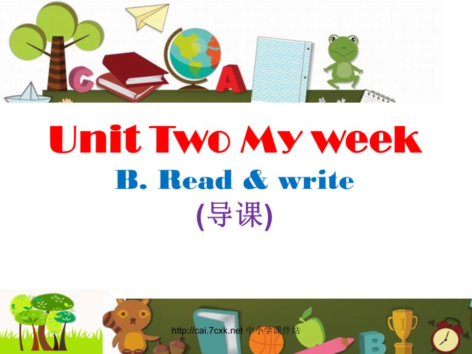 人教PEP版英语五年级上册Unit 2My weekRead and write ppt课件_第1页