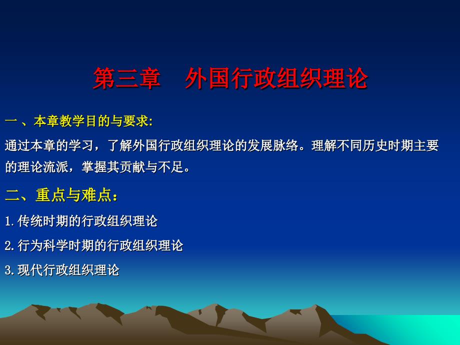 外国行政组织理论课件_第1页