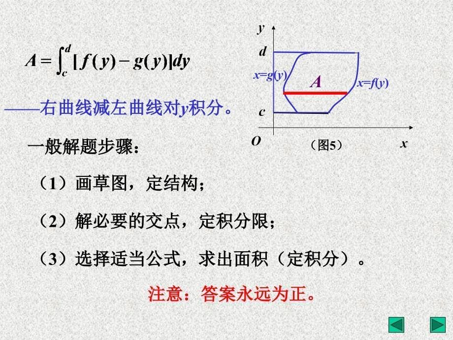 数学分析2课件：10-1 平面图形的面积_第5页