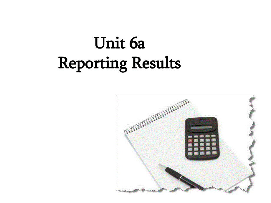 BEC商务英语课件：11Unit 6a Reporting Results_第1页