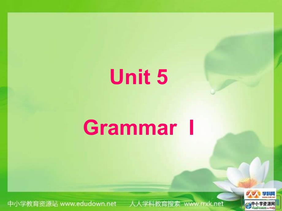 牛津译林版英语八下Unit 5 International Charities(Grammar1)ppt课件_第1页