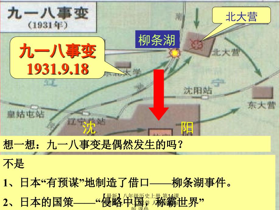 最新八年级历史上册第14课难忘九一八课件人教新课标版课件_第2页