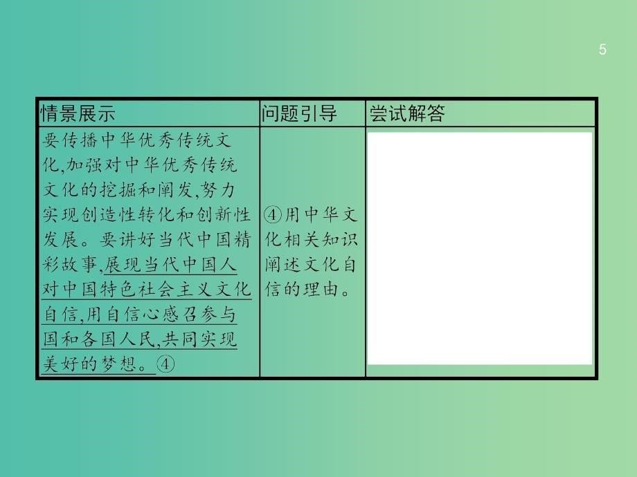 课标通用2020版高考政治大一轮复习第二单元文化传承与创新单元整合课件新人教版必修3 .ppt_第5页