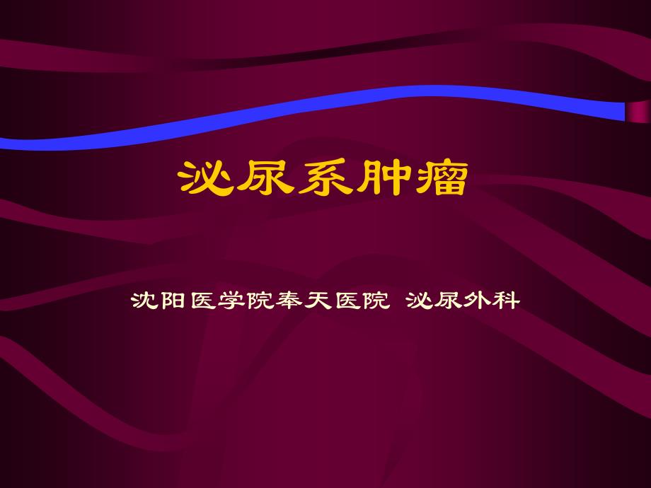 泌尿男生殖系肿瘤及其它疾病_第1页