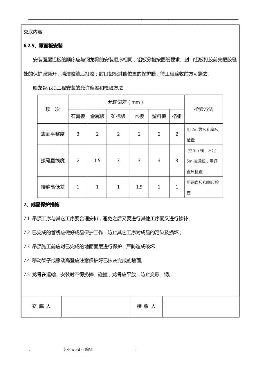 铝单板吊顶技术交底大全_第5页