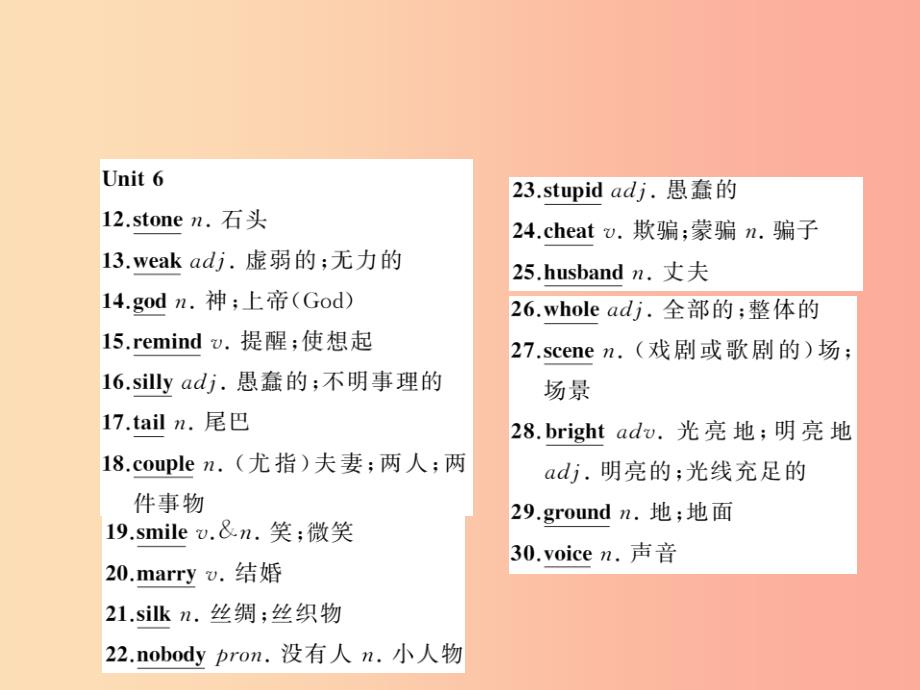 2019年中考英语复习 第13讲 八下 Units 5-6（讲本）课件.ppt_第4页