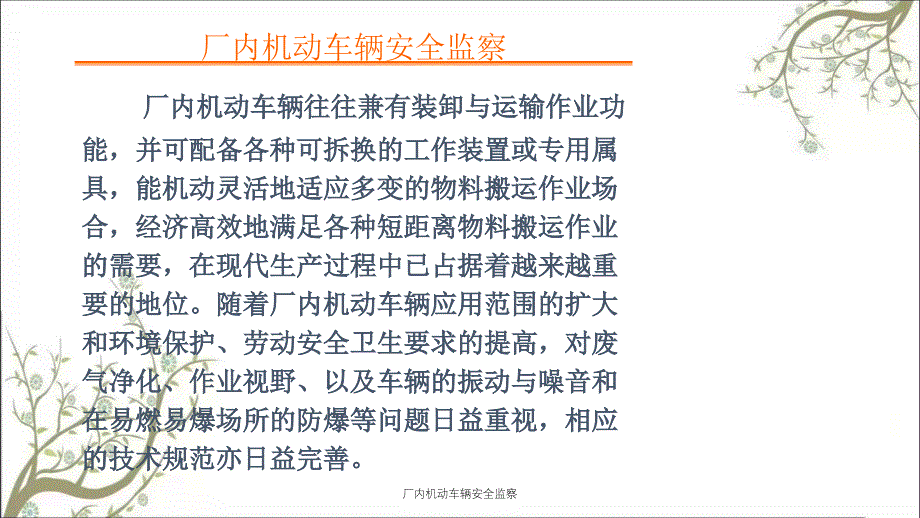 厂内机动车辆安全监察PPT课件_第4页