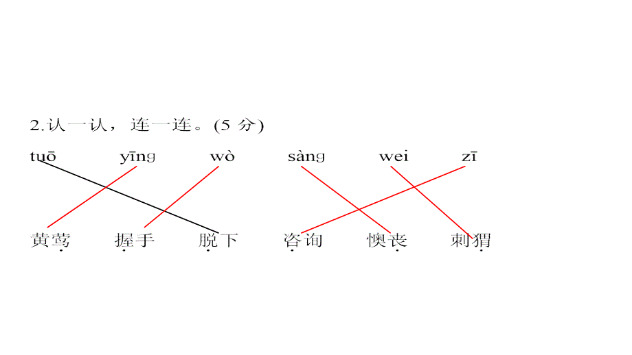 二年级下册语文课件第一单元测试卷 人教部编版共12张PPT_第3页