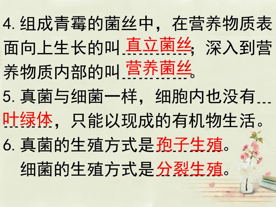 福建省长泰县第二中学八年级生物上册 5.4 细菌和真菌在自然界中的作用课件 新版新人教版_第2页