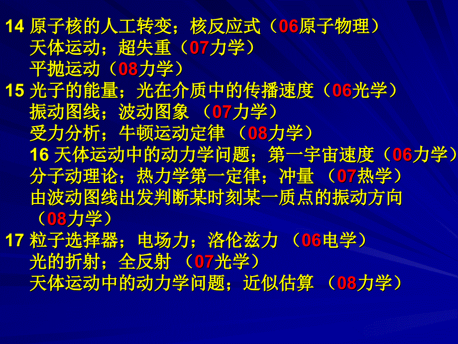 高考理综（物理）复习备考策略_第4页