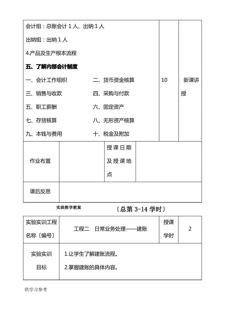 会计分岗实训教案_第5页