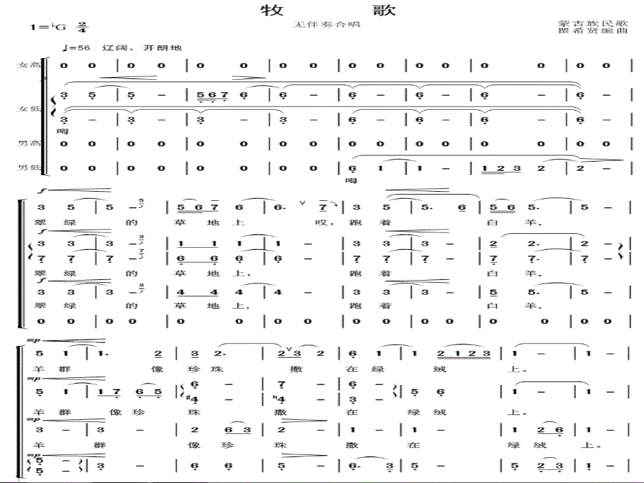 四年级音乐上册 第2课 牧歌课件2 花城版_第3页