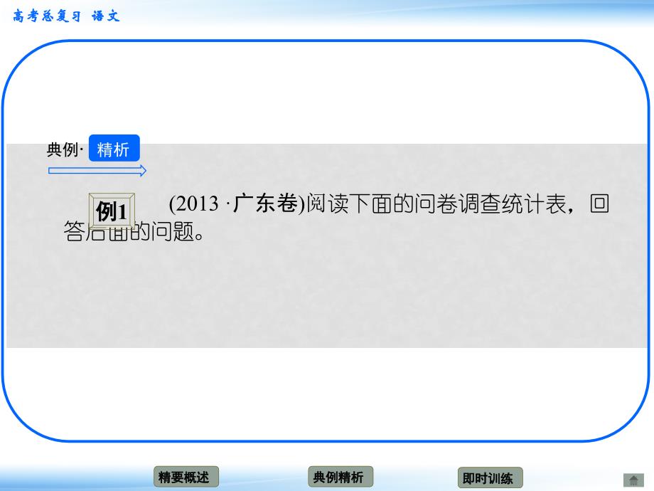 高考语文新一轮总复习考点突破 第十四章 图文转换考点一 图表类课件_第3页