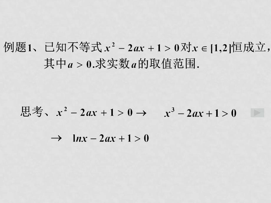 浙江省绍兴市高考数学复习优质课件：含参不等式恒成立问题 新人教版_第4页