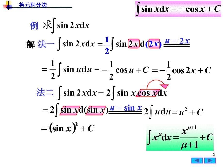 医药高等数学4换元积分法_第5页