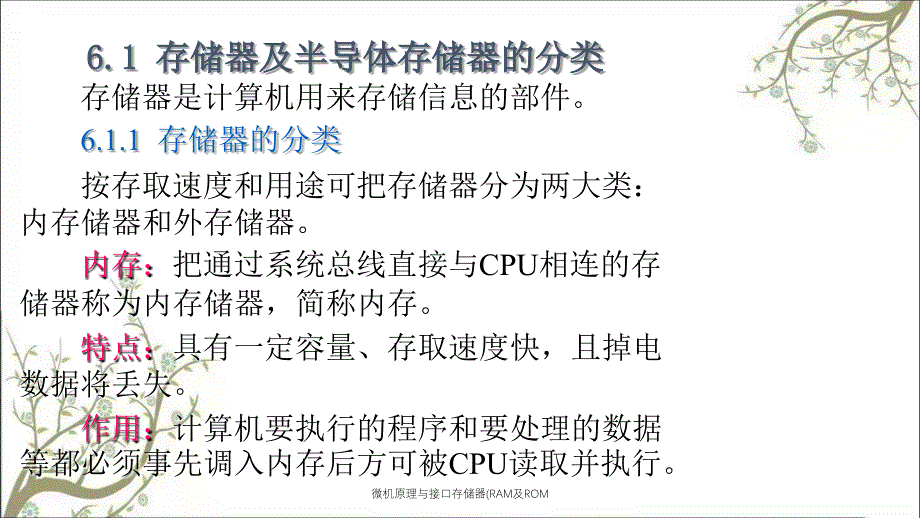 微机原理与接口存储器RAM及ROM课件_第2页