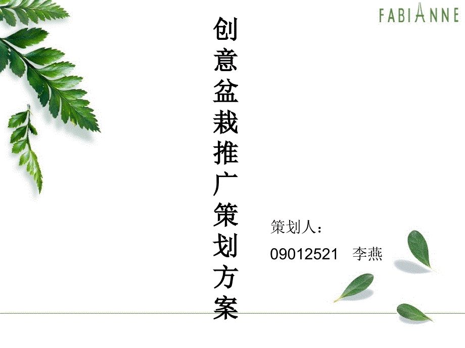 盆栽推广策划_第1页