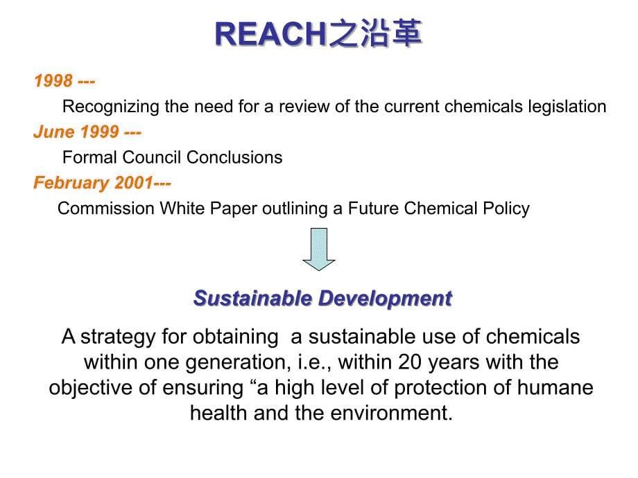 欧盟新化学白皮书reach对台湾化工产业的冲击与机会_第5页