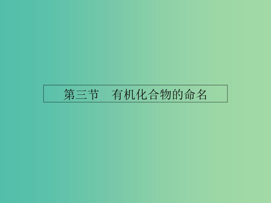 高中化学 1.3.1烷烃的命名课件 新人教版选修5.ppt_第1页