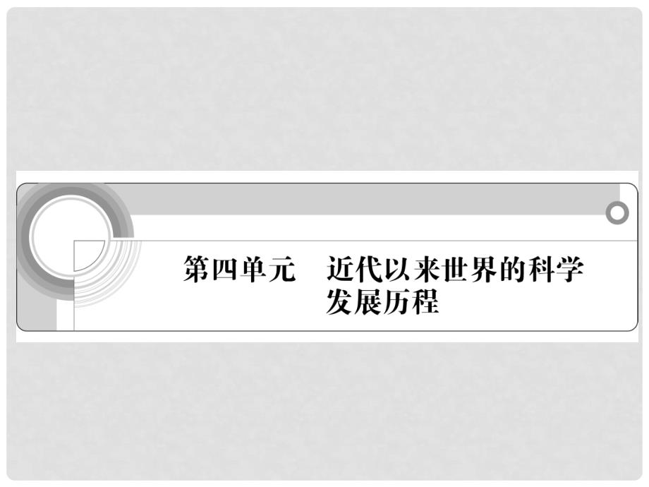 江苏省南通市测高中历史 第四单元《近代以来世界的科学发展历程》课件 新人教版必修3_第1页