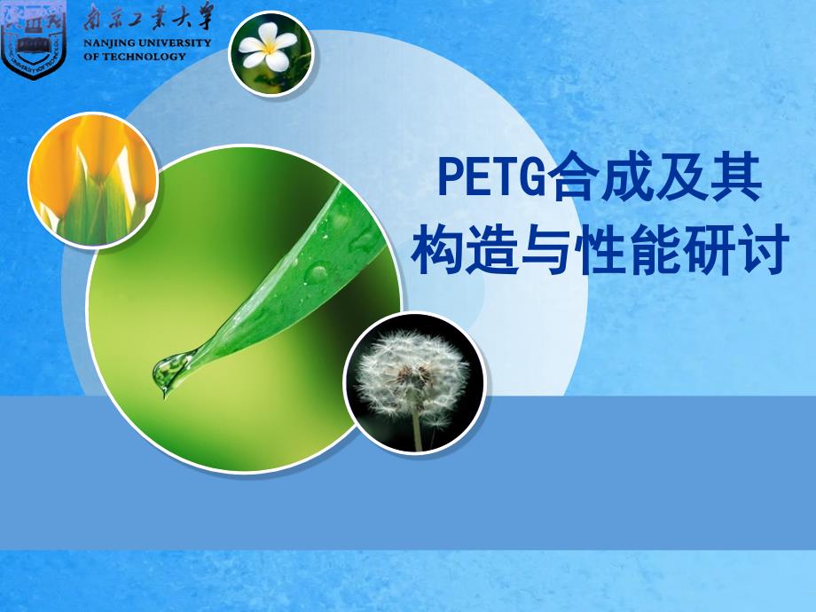 PETG合成及其结构与能研究ppt课件_第1页