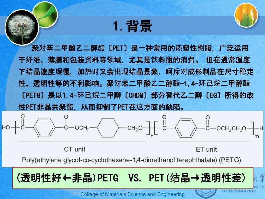 PETG合成及其结构与能研究ppt课件_第3页