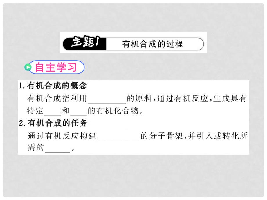 高中化学 3.4 有机合成课件 新人教版选修5_第4页