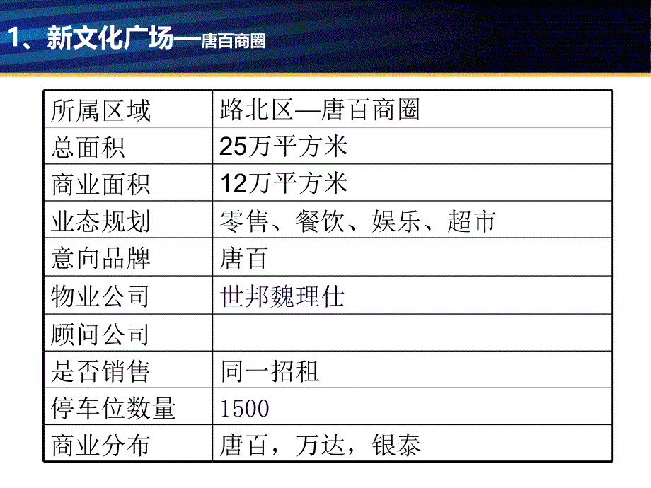 唐山未开业商业项目的市调报告_第4页