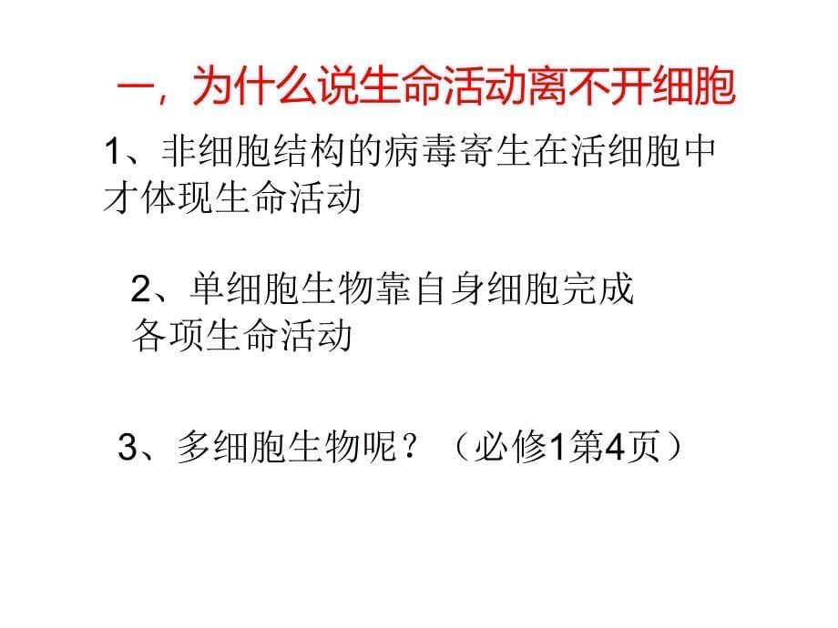 第一轮复习走近细胞-(课用)ppt课件_第5页