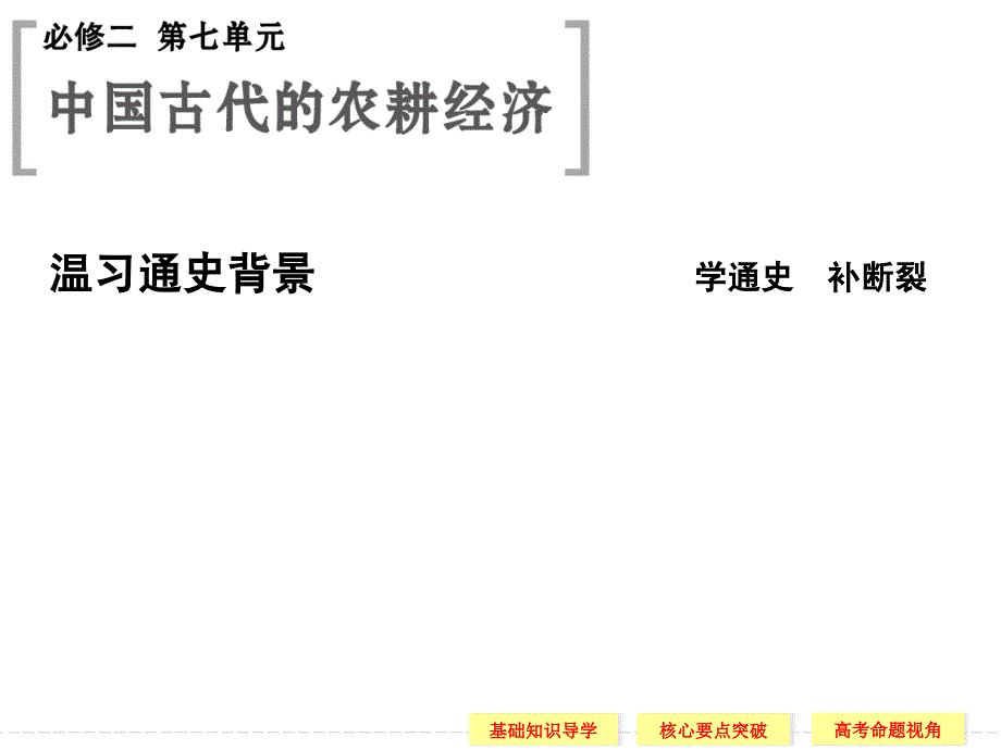 课时精耕细作的古代农业和农耕时代的手工业.ppt_第1页