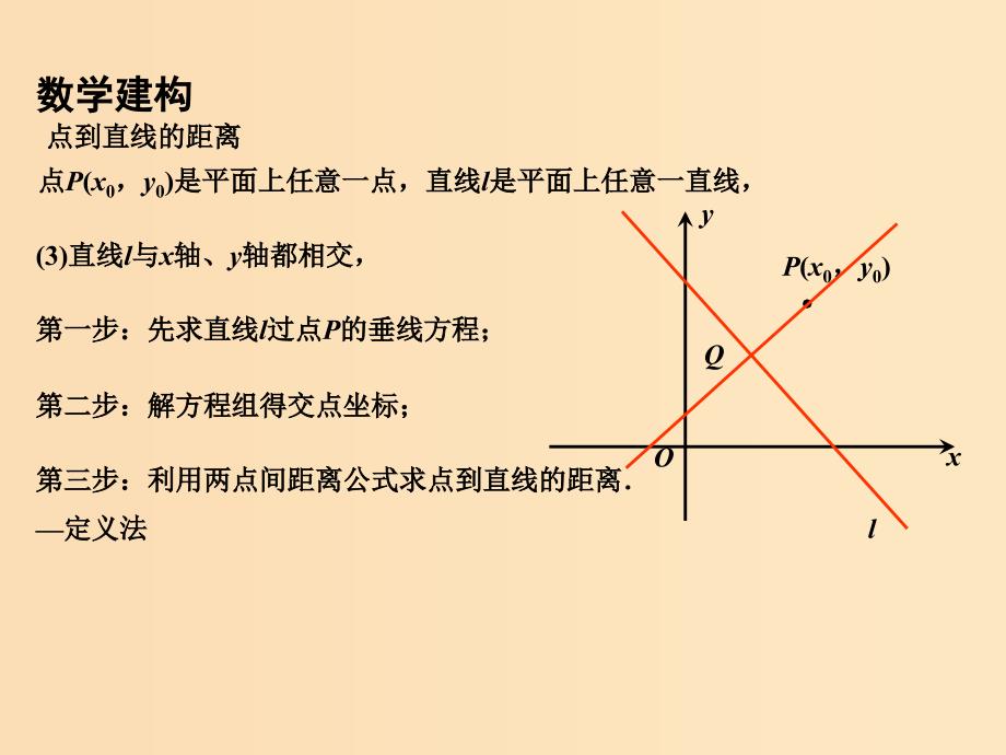 2018年高中数学 第2章 平面解析几何初步 2.1.6 点到直线的距离课件2 苏教版必修2.ppt_第4页