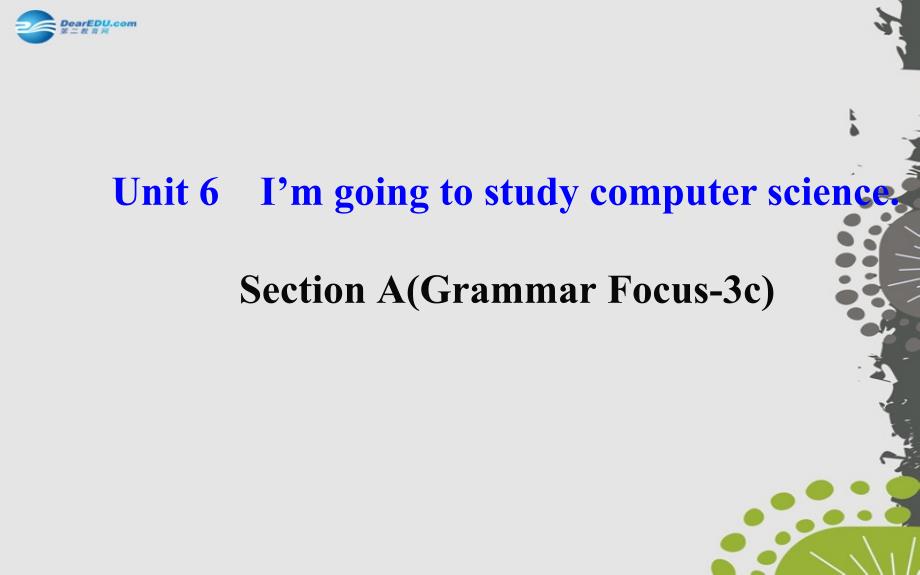 八年级英语上册 Unit 6 I’m going to study computer science Section A（Grammar Focus—3c）课件_第2页