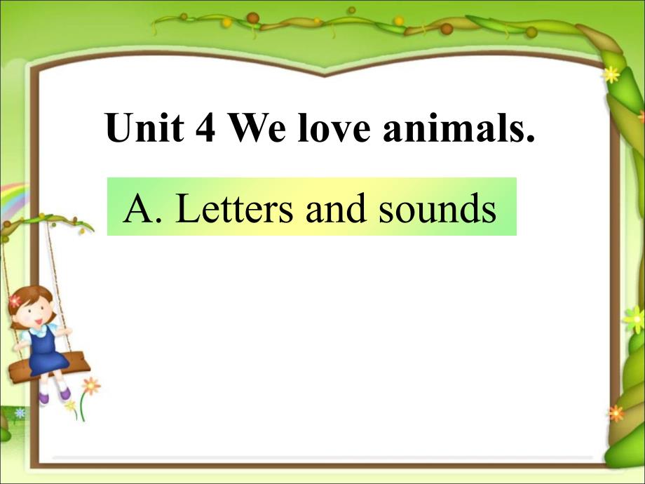 三年级上册英语课件－Unit4 We love animals 第三课时 ｜人教PEP (共27张PPT)_第1页