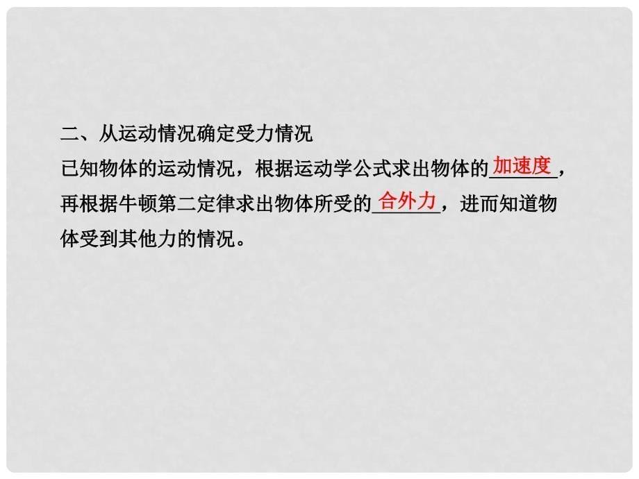 广西宾阳中学高三物理阶段复习 4.6 用牛顿运动定律解决问题课件 新人教版_第5页